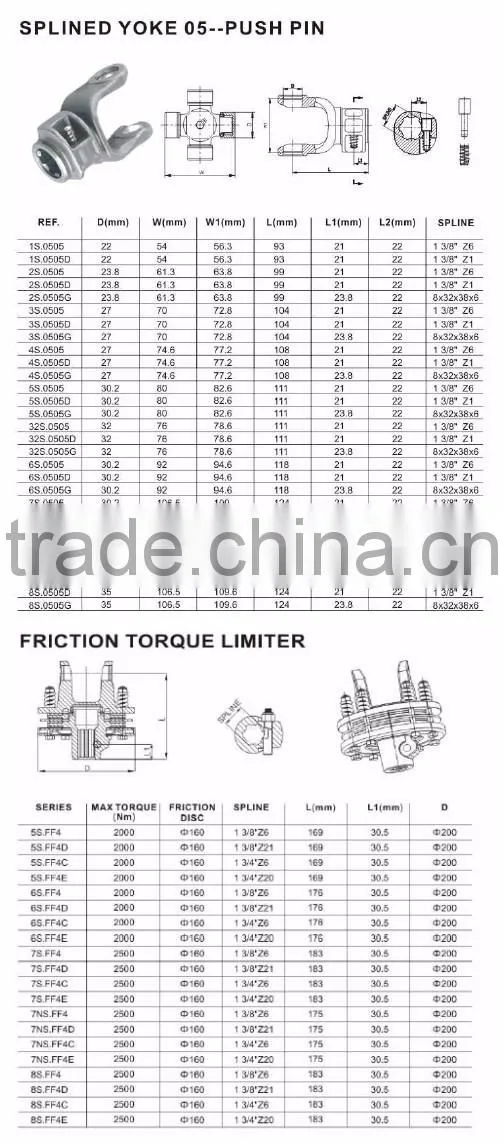 Hot Sales Heavy Duty Tractor Parts Steering Shaft Assembly