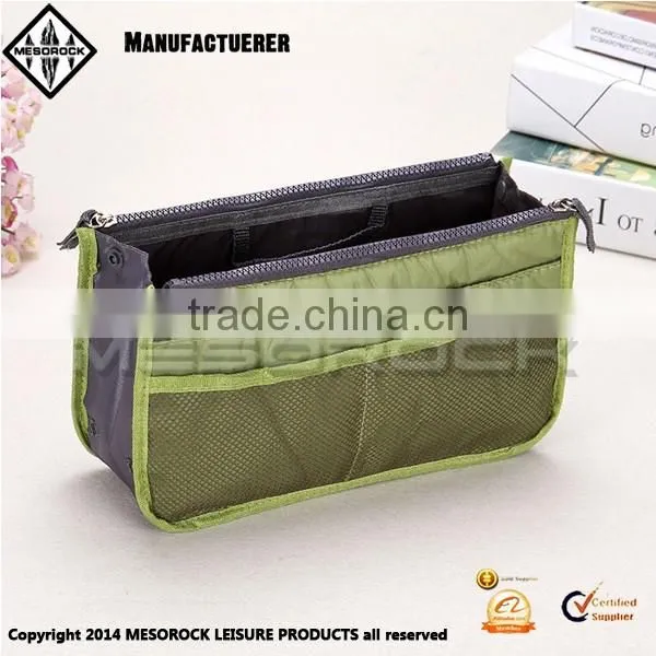 Multifunctional colorful organizer cosmetic travel storage bag with zipper travel wash bag