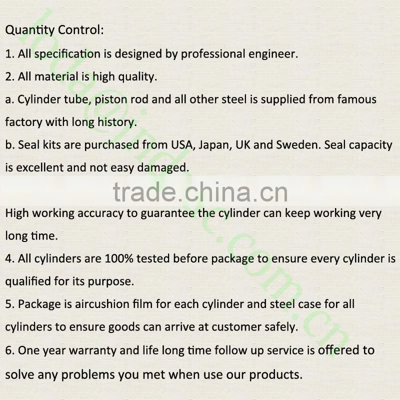 professional Hydraulic Telescopic Cylinder For Tipper Truck