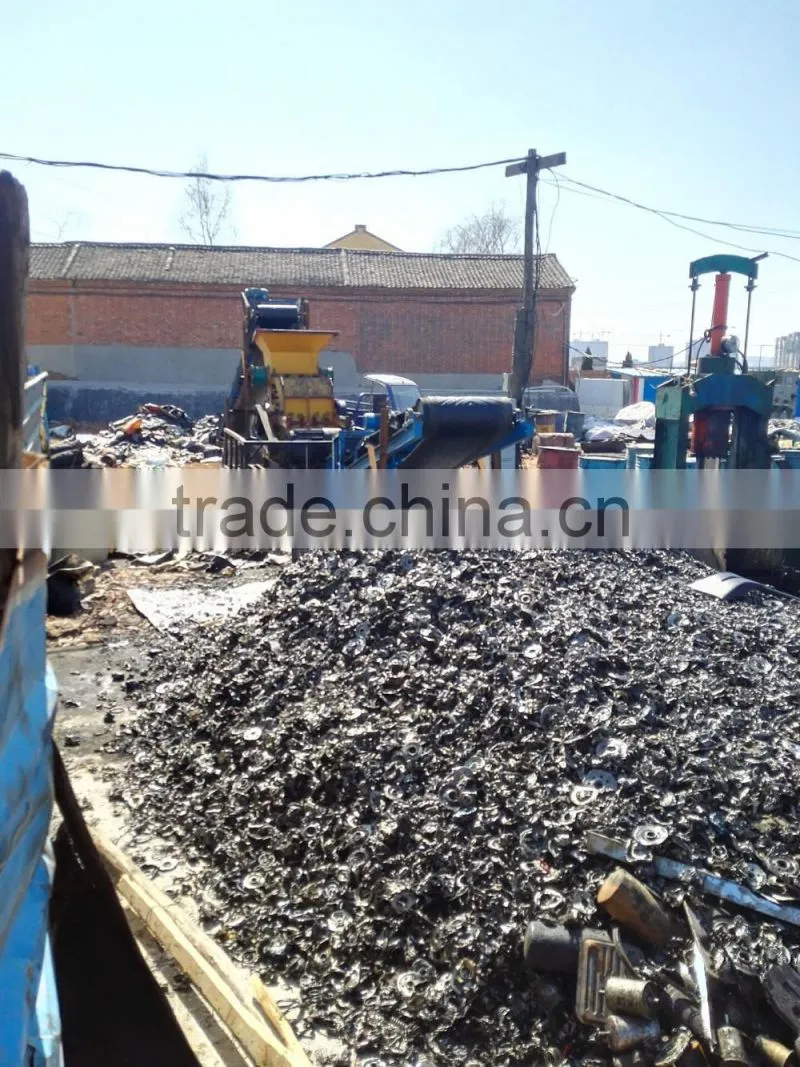 recycling waste engine oil filter processing plant