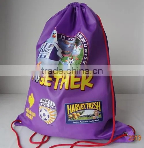 Wholesale polyester Drawstring Shopping Bags