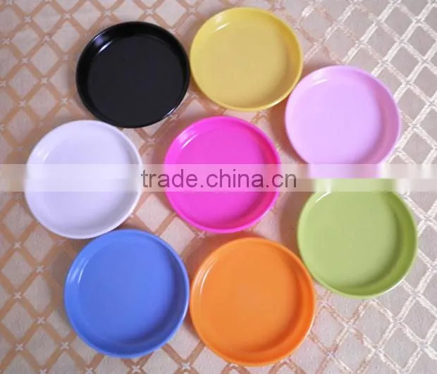 Wholesale cheap small colorful plastic plant saucer