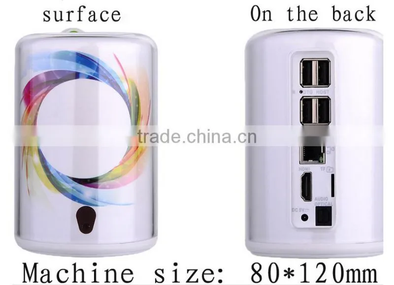 New Arrival Cute Android TV Box Factory Unique Design Android 4.4 TV Box Build-in 3.0M Camera Support Skype/Youtube Smart TV box