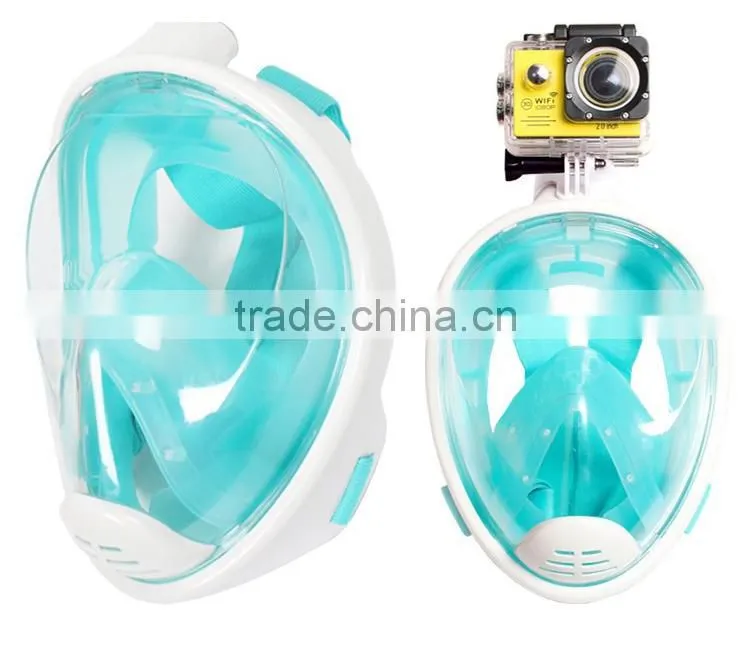 2017 Hot-selling Children/Adult Full Dry Diving Mask, Magic Swimming Diving Snorkel With Gopro Housing
