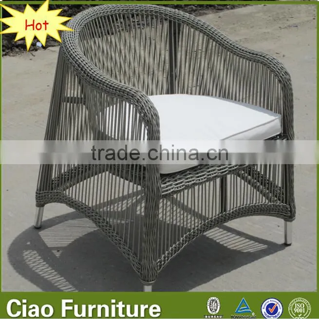 outdoor round rattan aluminum garden plastic chair furniture
