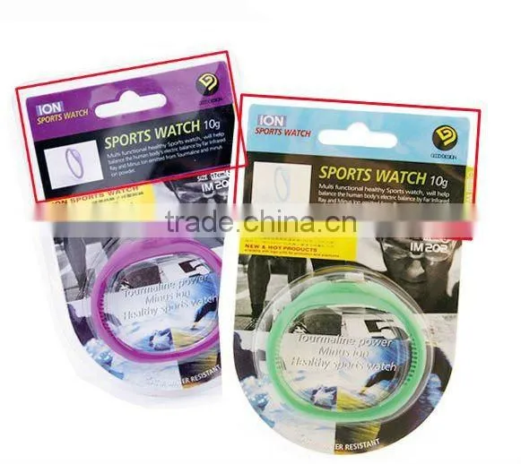 Silicone wristband watch