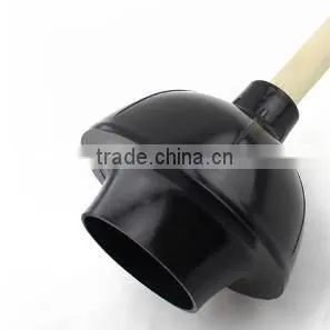 hot selling wooden handle rubber toliet sucker