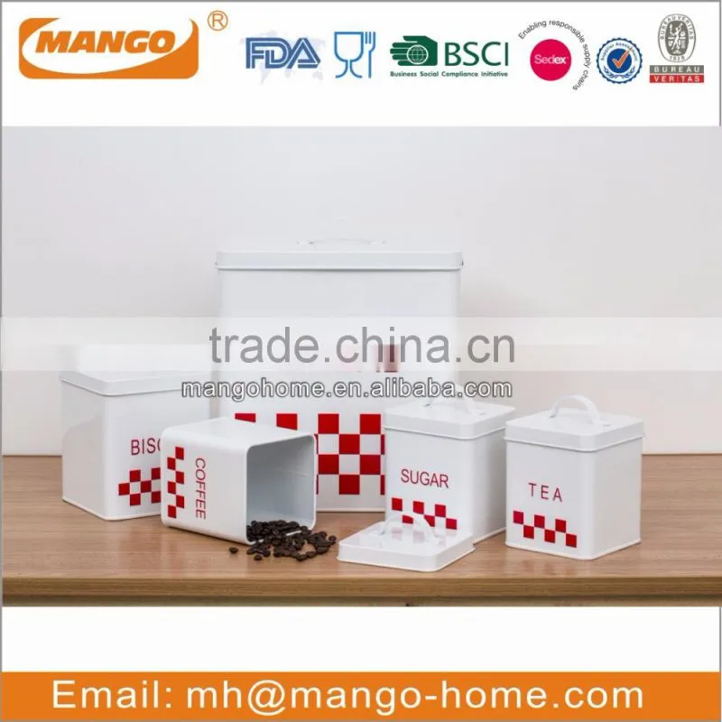 White powder coating iron metal compost bucket with lid