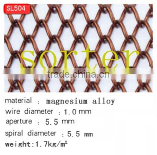 wire mesh curtain metal coil drapery for room divider