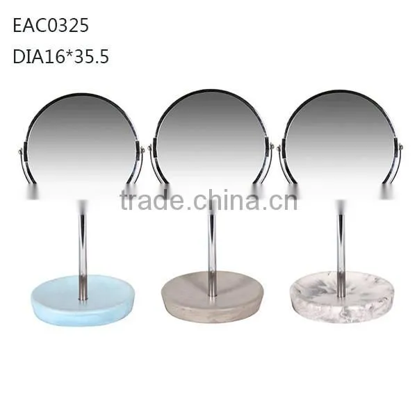 Wedding gifts desktop mirror / Homeware knock down concrete mirror