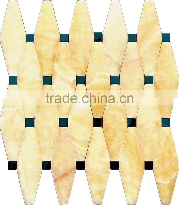 MM-CV226 High quality livingroom decoration natural stone rhombus diamond marble mosaictile