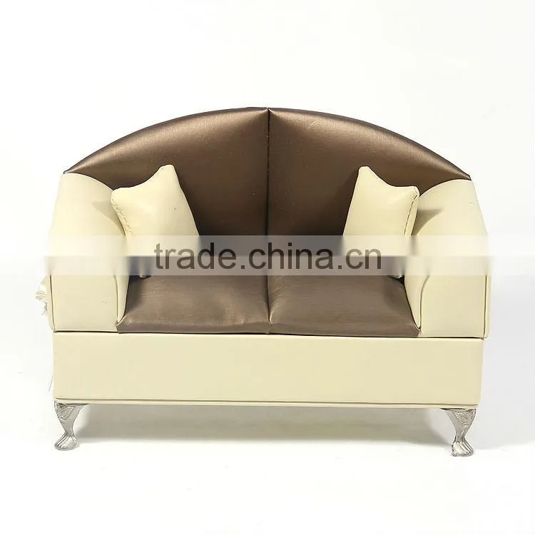 Leather sofa Jewelry Storage Box(22x9.5x16 )