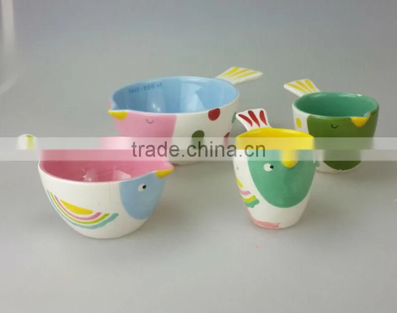 BT5 CERAMICS wholesale bird shape Ceramic measuring cups