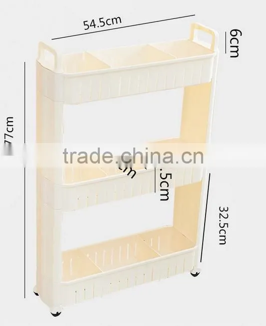 plastic hand push storage car/shelves