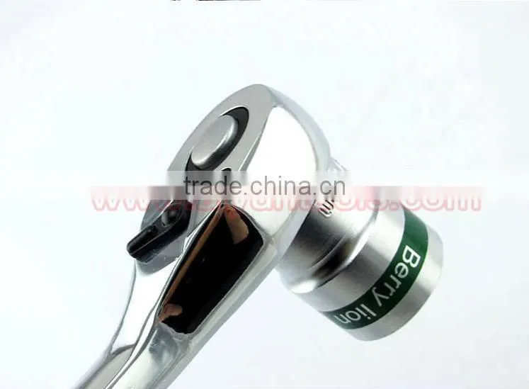 1/2" 3/8" 1/4" Ratchet Wrench (Socket Set) Quick Release wrench 72t Cr-v