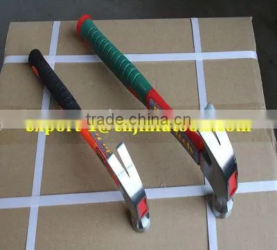Claw hammer with fiberglass handle