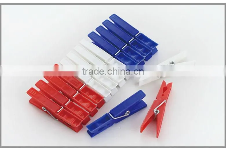7.5*1.0CM Colorful Plastic Clothes Pegs for Laundry
