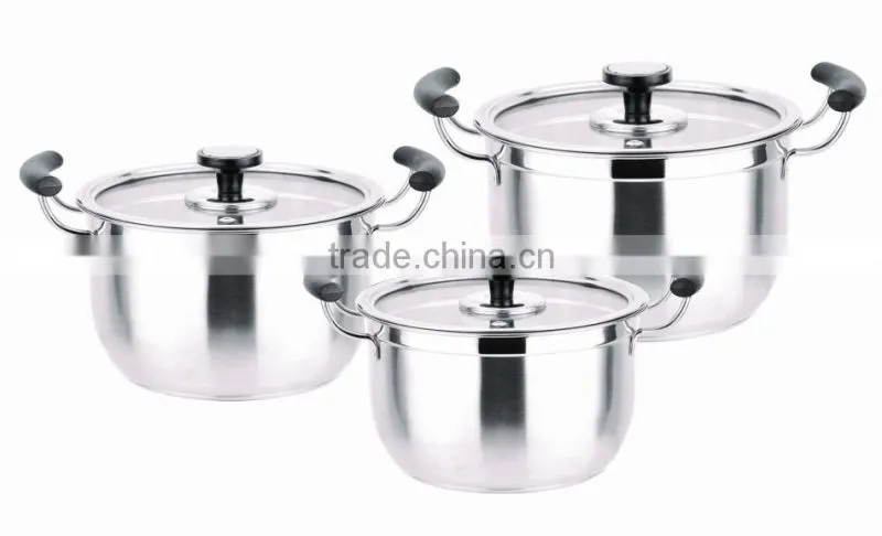 24cm stainless steel colorful high multi storage pot
