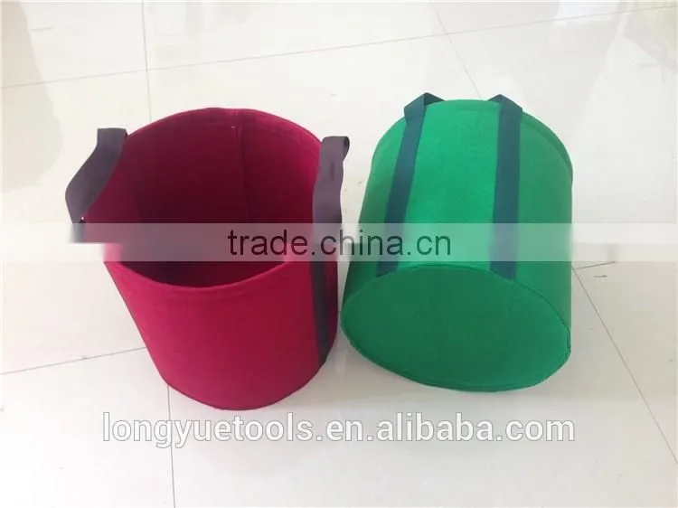 2016 new design wholesale colored non-woven grow bag