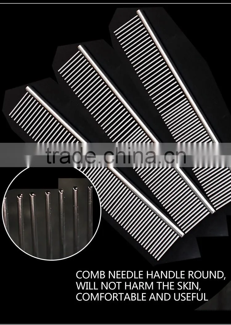Dog Comb Pet Comb Metal Lice Comb For Grooming
