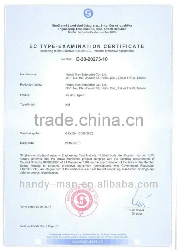 For Mountaineer Climbing Hiking With CE Certificate Ice Axes