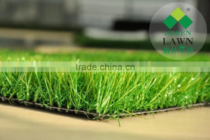 Natural-looking summer green color synthetic grass for garden