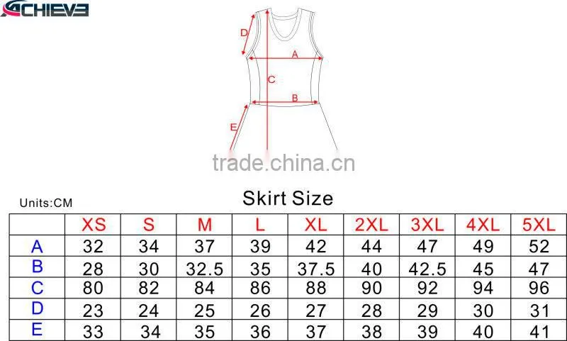 Plain color blue design youth netball uniform