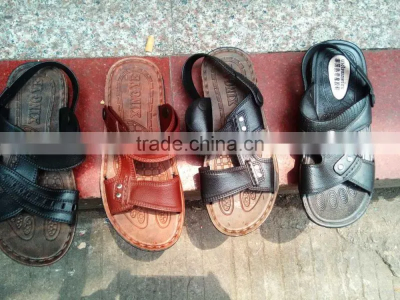 shoes men rubber elastic high quality stock lots african style 2017 factory direct sell