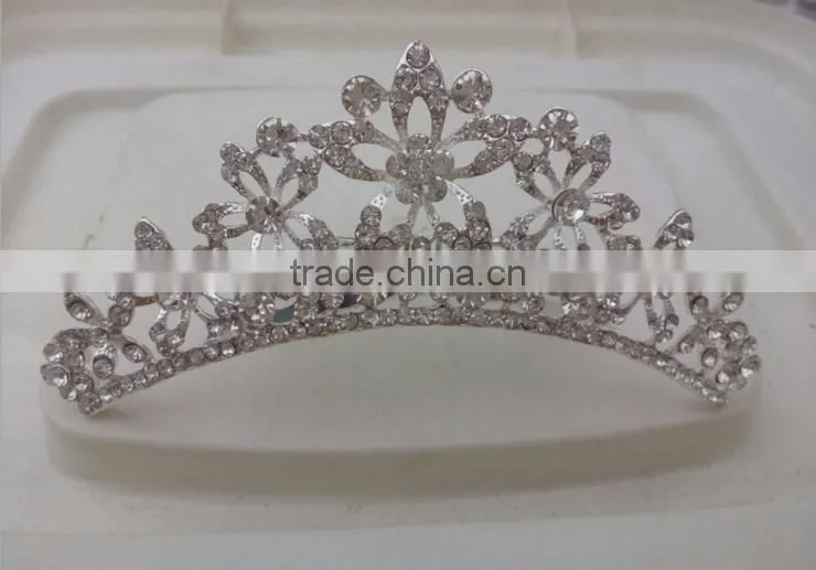 new design pageant crown and trial rhinestone pageant crowns for sale 2016 most popular pageant crowns china