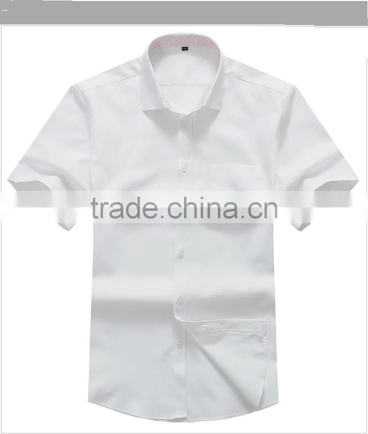 Slim white light color cotton men shirts