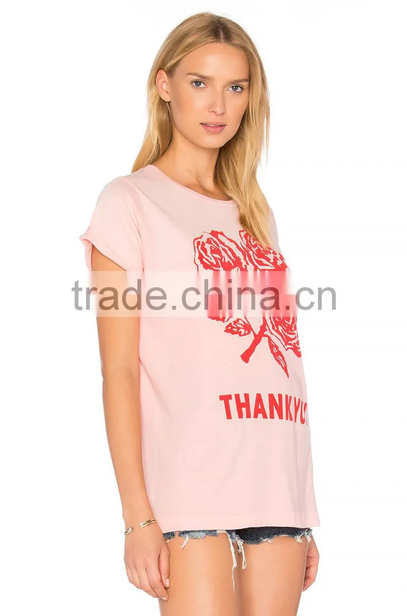 2018 Guangzhou Shandao Garment OEM Customized New Style Summer Fashion 160g 100% Cotton Short Sleeve O-Neck Women T Shirt Design