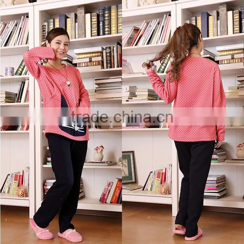 wholesale thick Maternity hungry cat whole black dots priented nightly AK092 OEM accepred