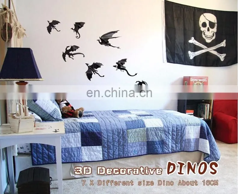 3D Dinos Window/Wall Sticker Halloween Decoration Home Decoration
