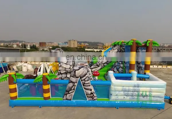 HI 0.55mm PVC kids and adults inflatable dinosaur amusement park games for sale from China factory
