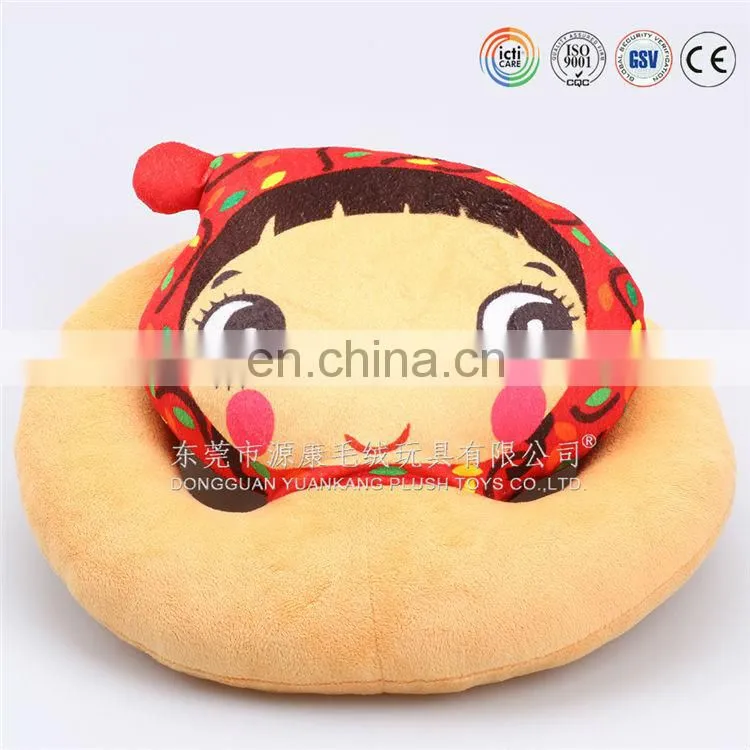 case decorative bear emoji plush pillow