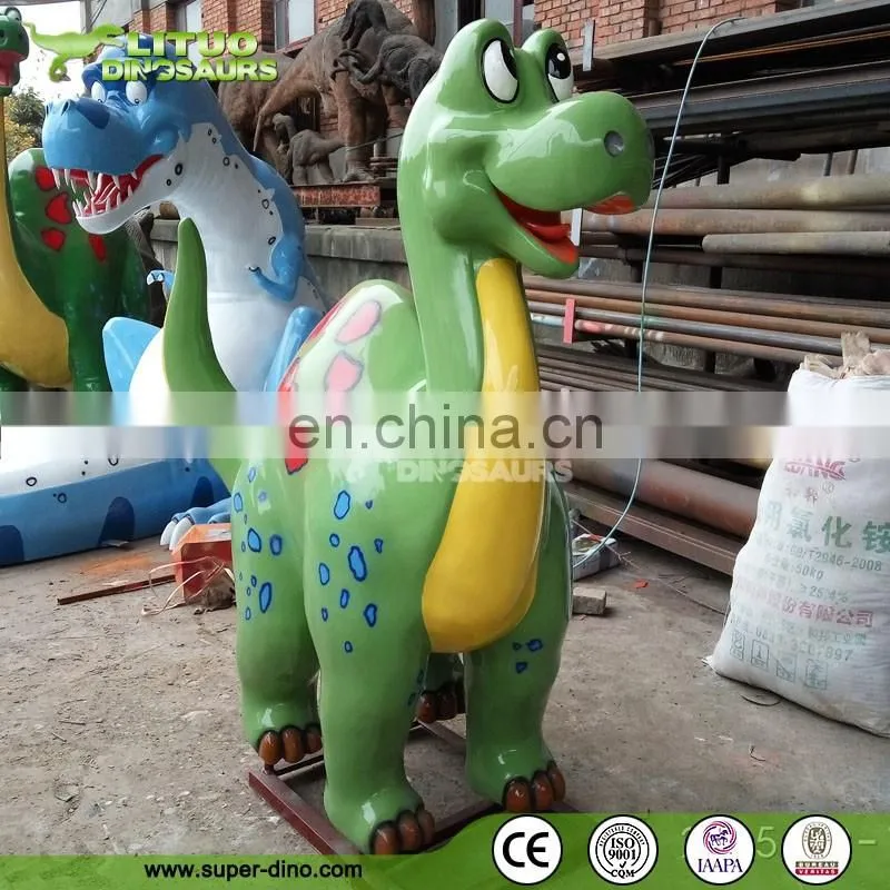 Outdoor Decoration Fiberglass Statue Cartoon Dinosaur Figures