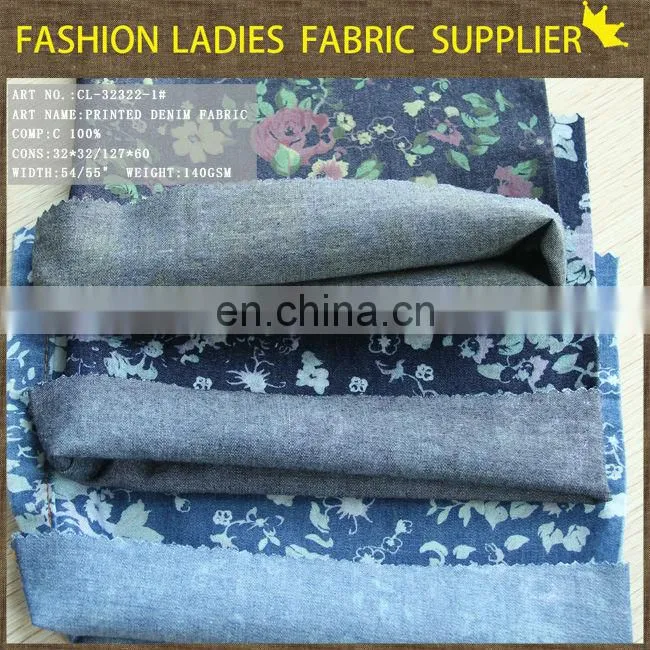 denim fabrics for the world cup new design denim jacket print denim febric