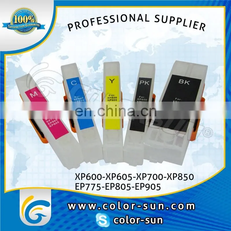 Best Quality 273 273XL refillable ink cartridge with Permanent Chip for EPSON XP600 XP700