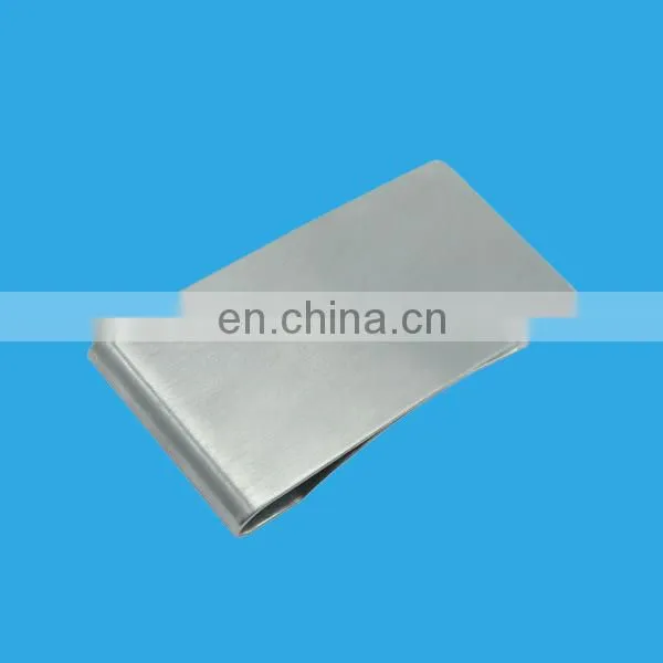 Gold or silver plated blank money clip