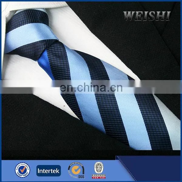 2015 Hot wholesale three colors wide stripe jacquard 100% silk tie