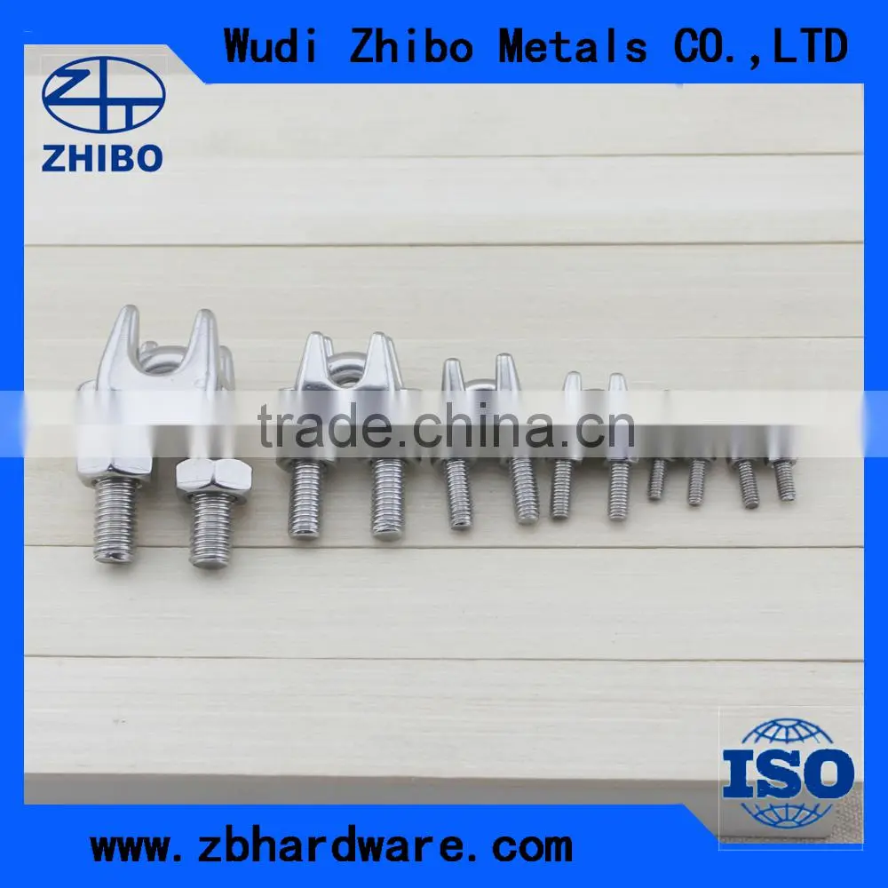 wire rope clips stainless steel 304 temporary connection clips rigging hardware / wire rope clips