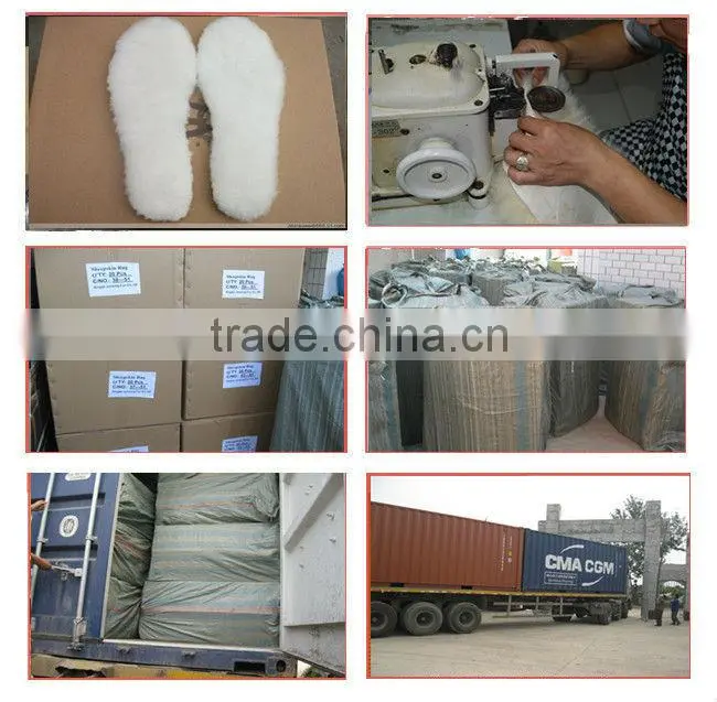 Winter sheepskin shoe insole / healthy, warmly