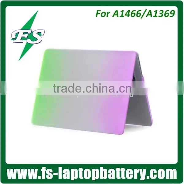 Rainbow matte hard case cover for Macbook Air/Pro Retina 11" 13" 15" green & purple hard protective case cover for Macbook
