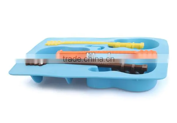 Guitar shape ice cube tray / silicon ice tray / silicone ice cube tray