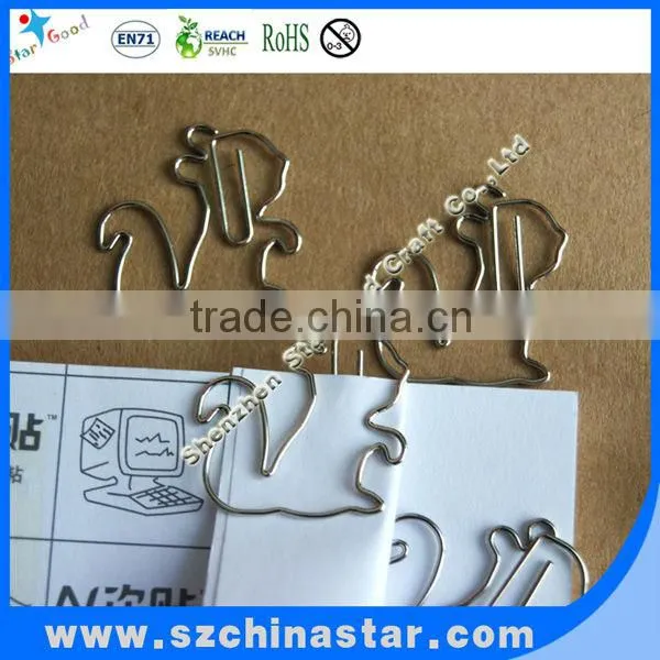 Beautiful shapes paper clip with tin box(D65*H30mm)