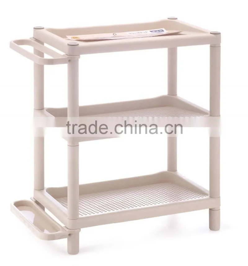 White Foldable Plastic Shoe Display Rack Plastic Shoe Rack