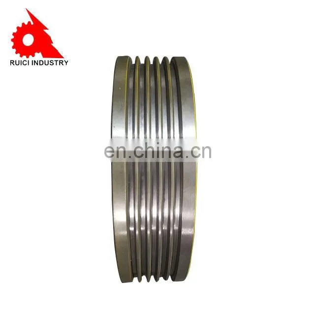 Vermicular graphite iron castings parts elevator parts iron pulley wheel for building