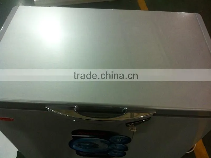 Silver color commercial slim freezer mini deep freezer price