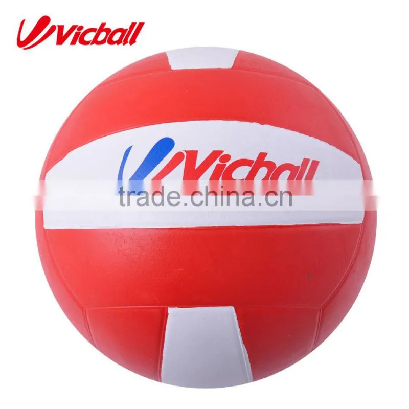 colorful solid rubber volley ball
