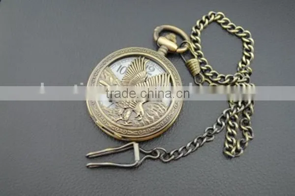 mechanical pocket watch with eagle design quartz pocket watch kids pocket watch